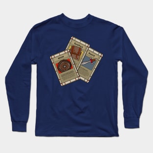 Stack of Trading Cards No 3 - Role Playing Game Long Sleeve T-Shirt